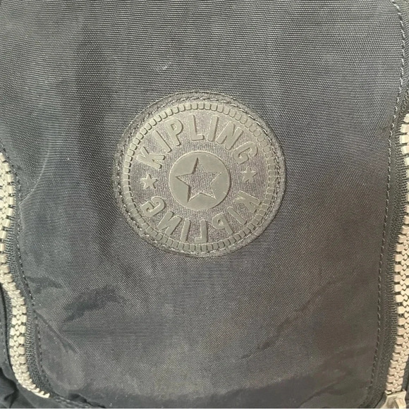 EUC Kipling Hal Large Expandable Unisex Backpack in Dark Blue - Picture 4 of 13